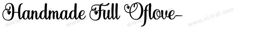 Handmade Full Oflove字体转换